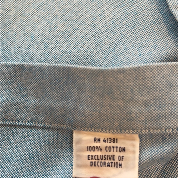 Ralph Lauren Oxford Chambray Short Sleeve Shirt - Picture 9 of 9